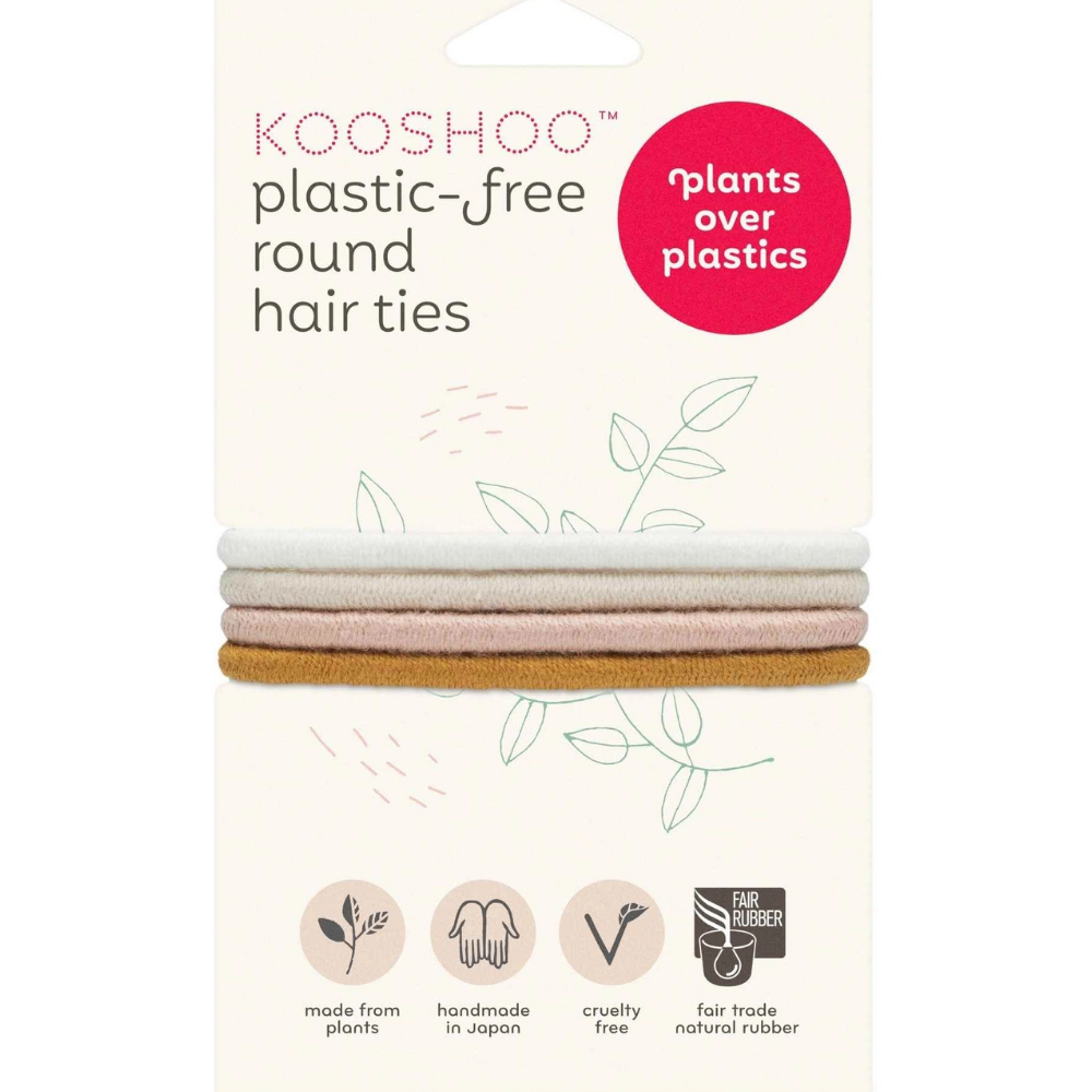 KOOSHOO Plastic-Free Round Hair Ties
