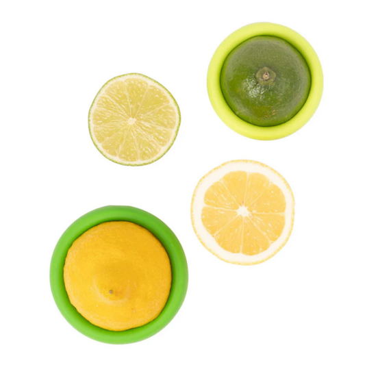 Food Huggers Reusable Silicone Citrus Savers Set of 2