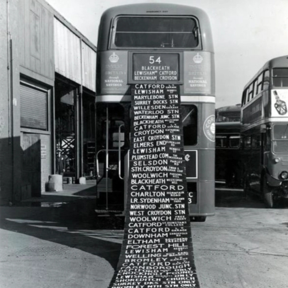 Sukie Bus Destination Blind Journal – Made from Vintage Bus Blinds