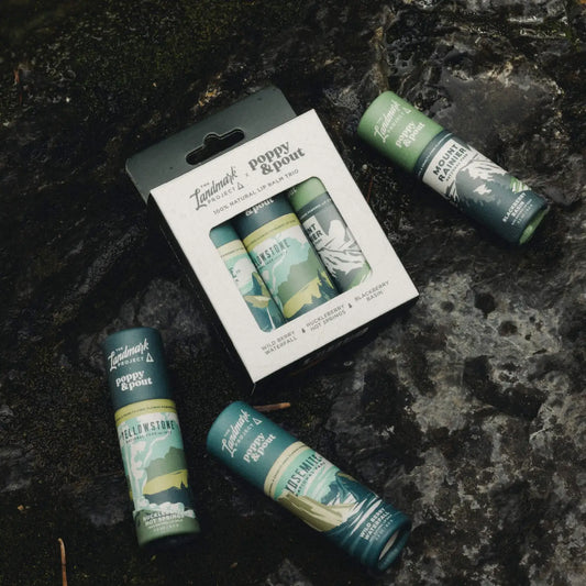 Poppy & Pout Landmark Project Lip Balm Trio - Mountain