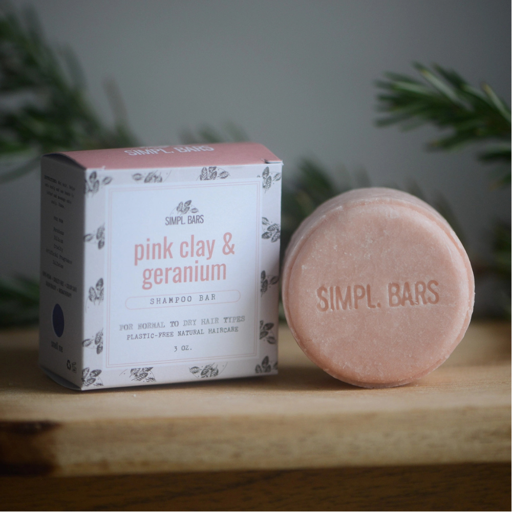 Pink Clay Shampoo Bar (Large)