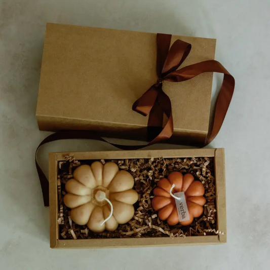 Verba Candle Co Fall Pumpkin Gift Box