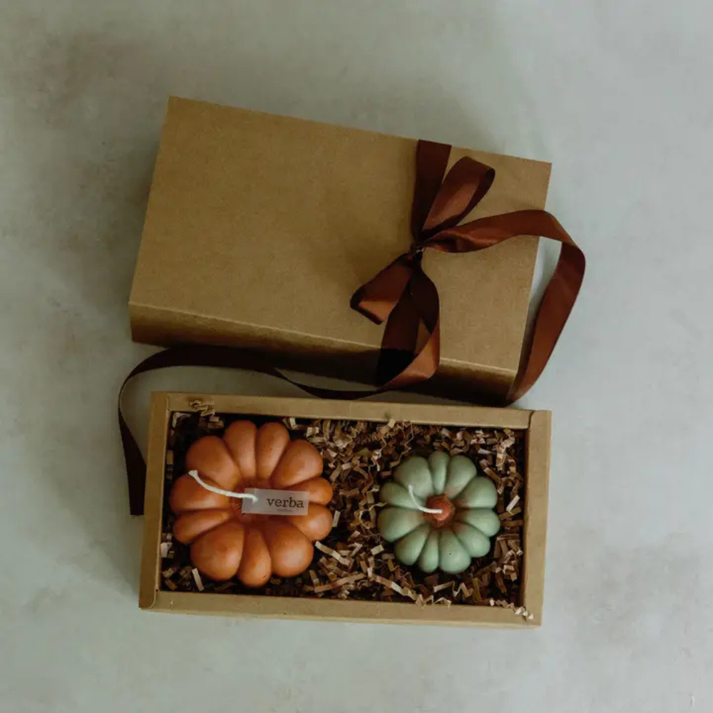 Verba Candle Co Fall Pumpkin Gift Box