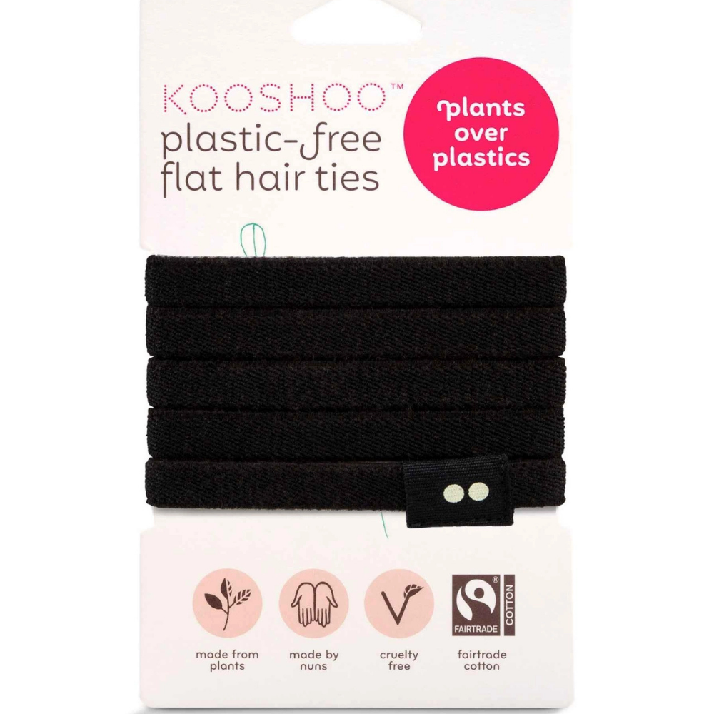 KOOSHOO Plastic-Free Flat Hair Ties