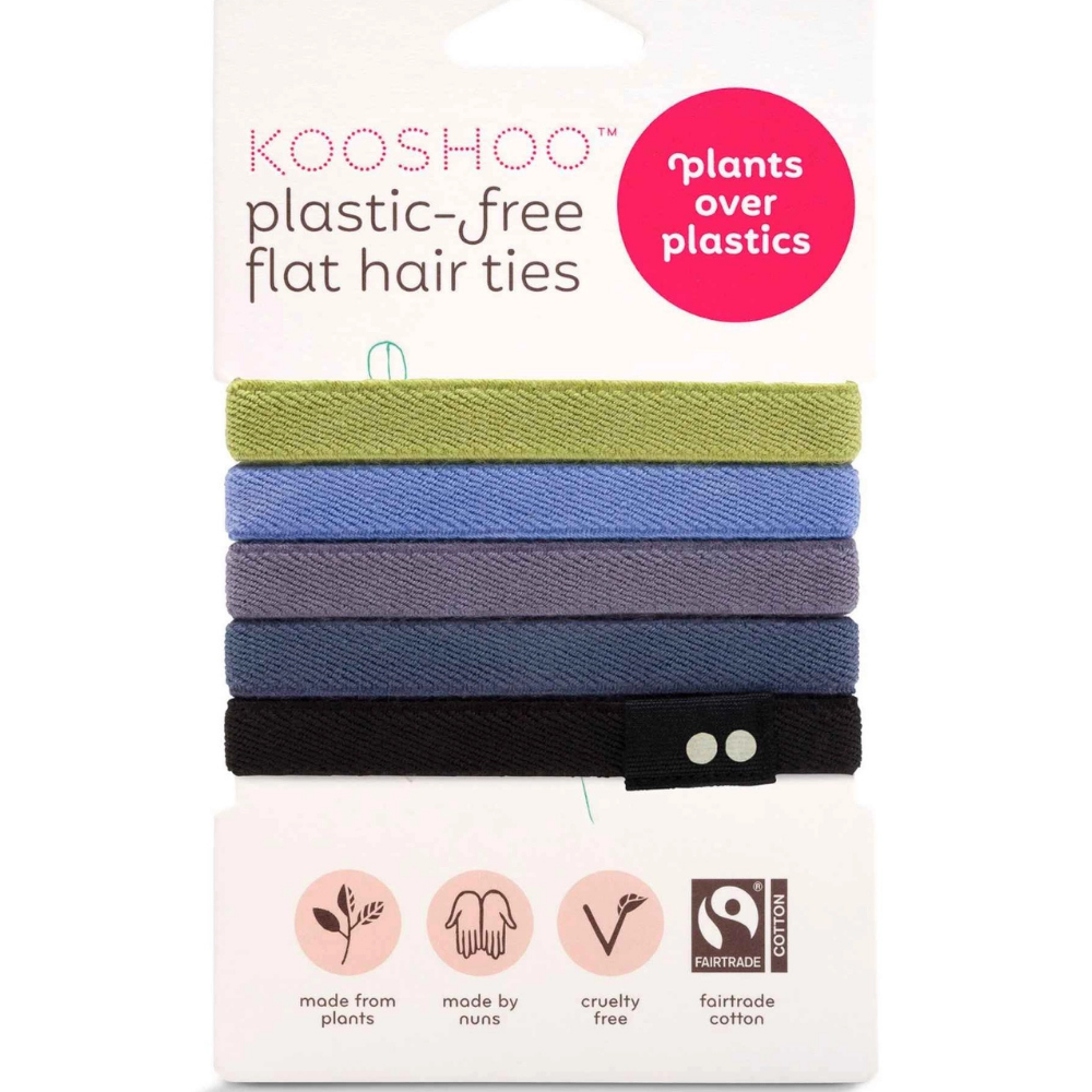 KOOSHOO Plastic-Free Flat Hair Ties