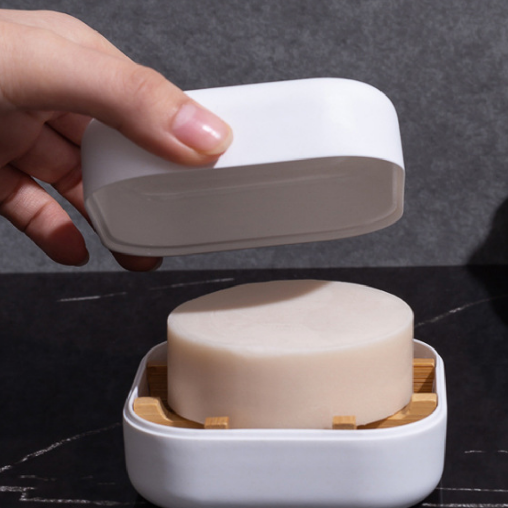 Bamboo + Cornstarch Soap Dish