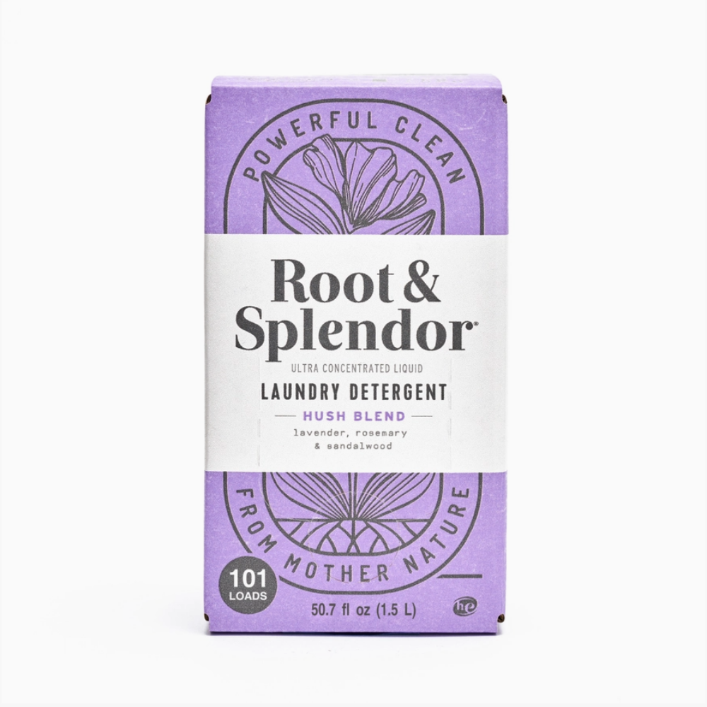 Root and Splendor 100 Load Laundry Detergent Box