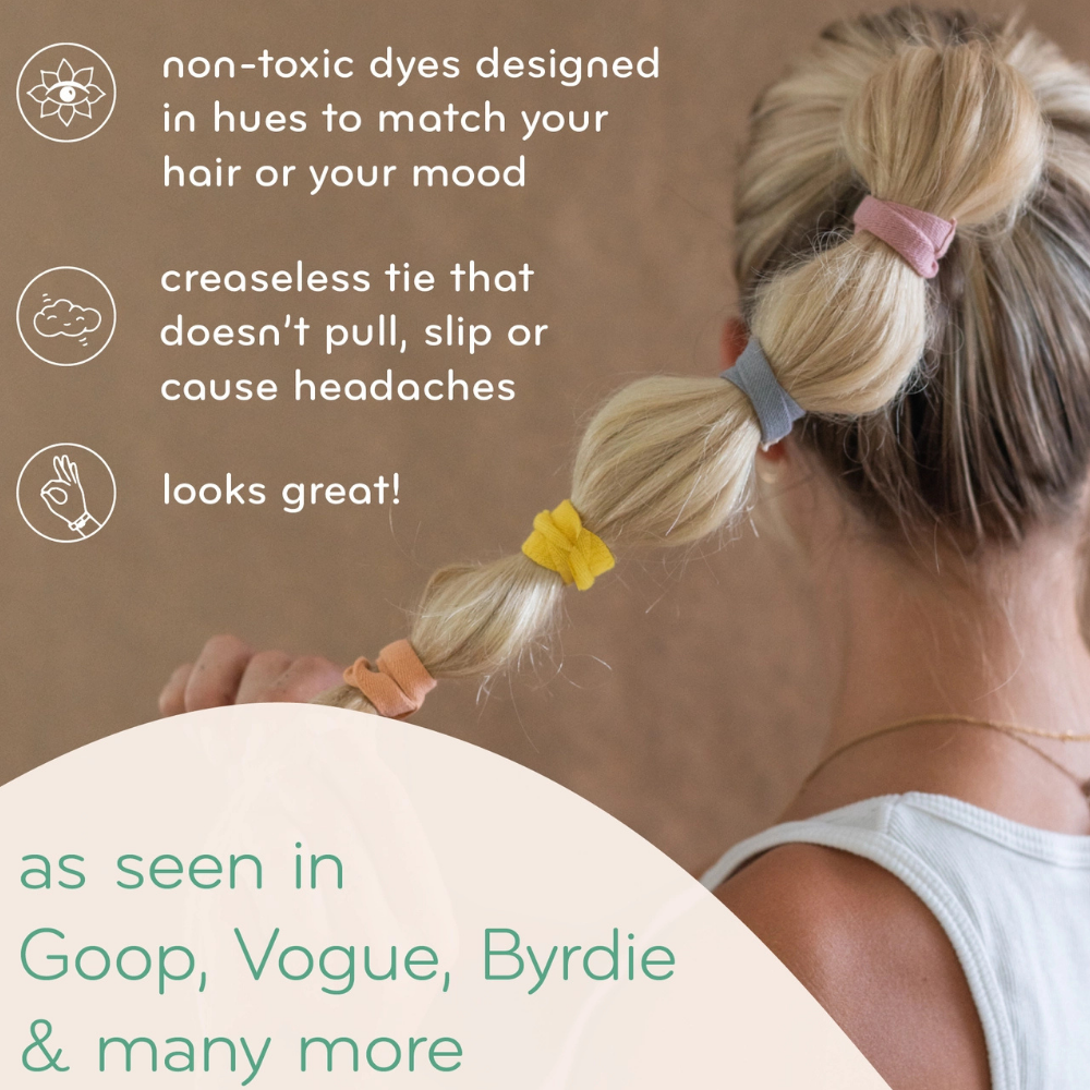 KOOSHOO Plastic-Free Flat Hair Ties