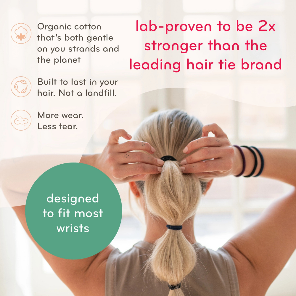 KOOSHOO Plastic-Free Round Hair Ties