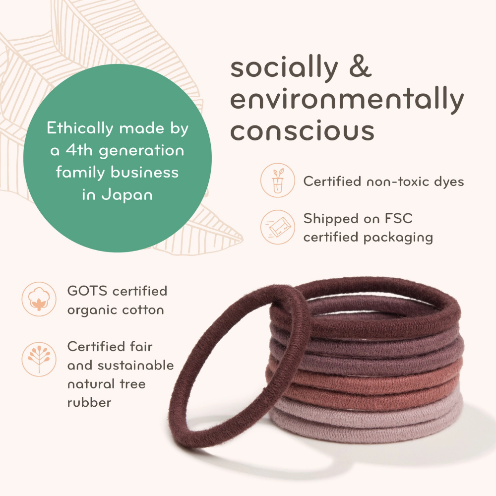 KOOSHOO Plastic-Free Round Hair Ties