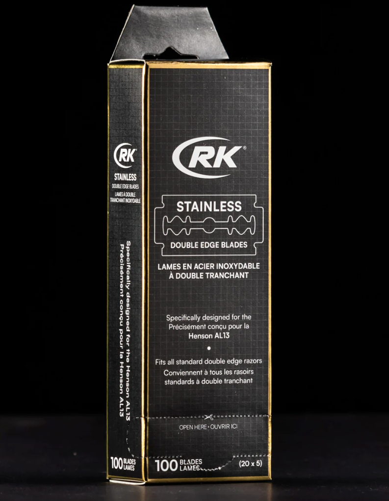 Stainless DE Razor Blades- 100pk