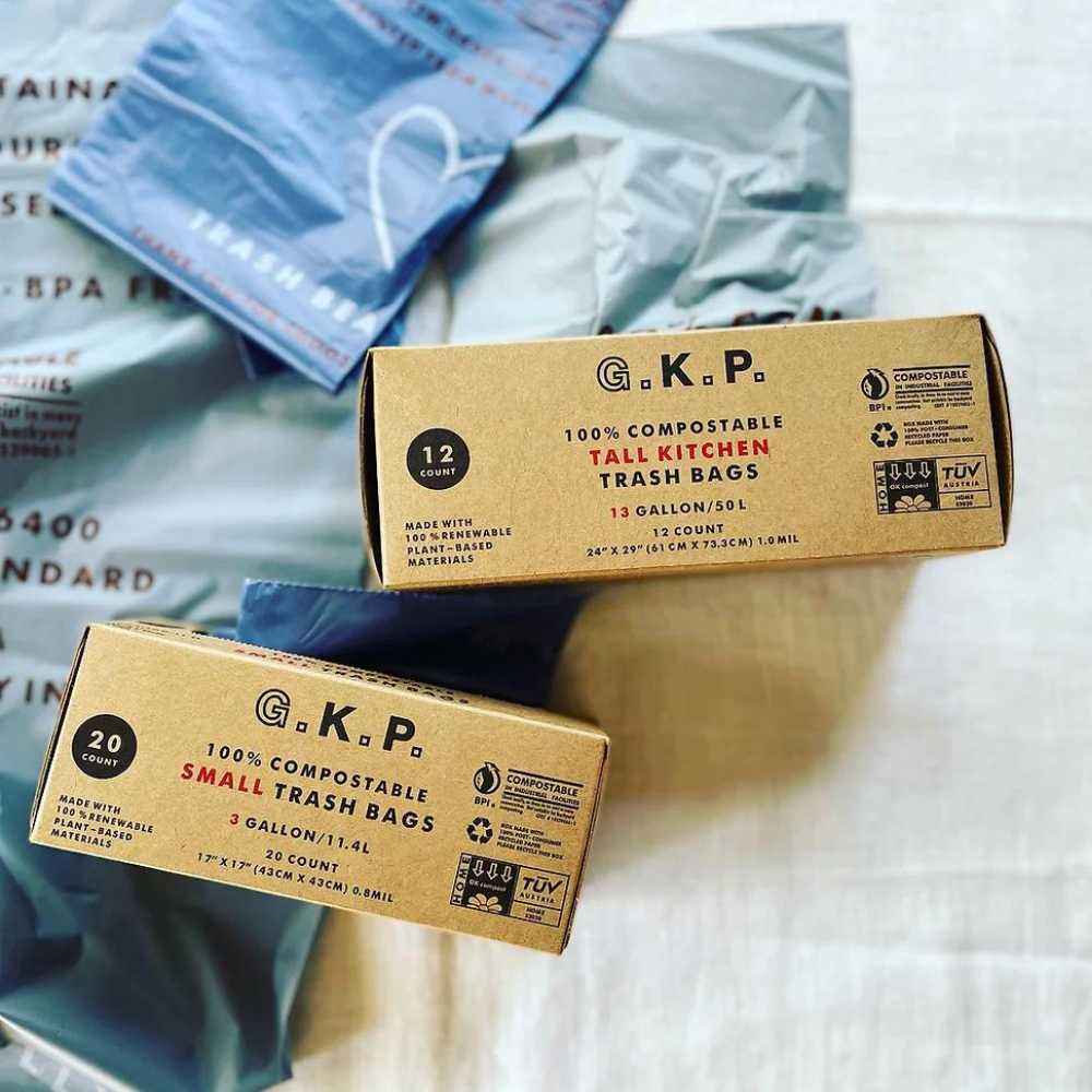 Compostable Small Trash Bag 20 Count | G.K.P | Mission Refill