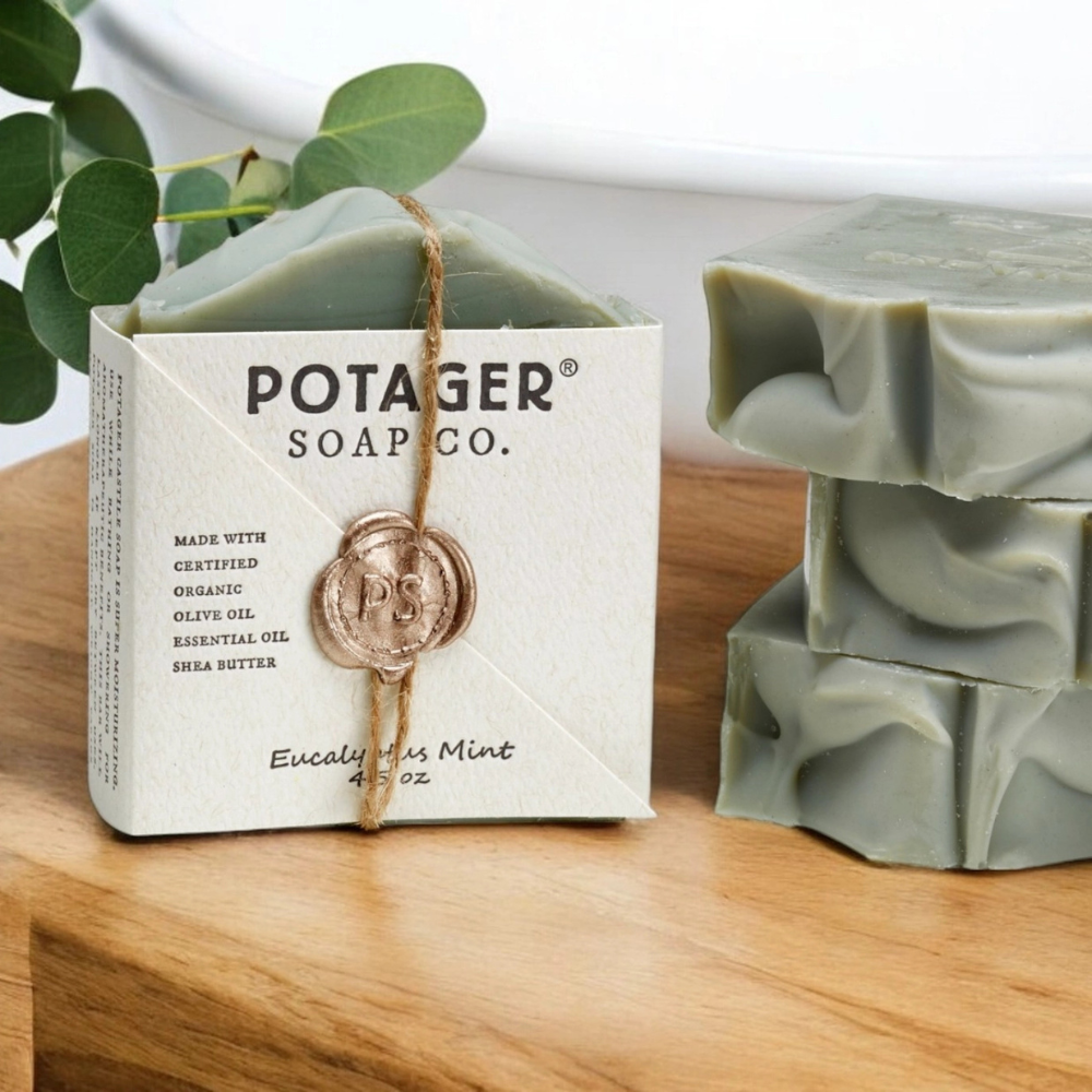 Potager Soap Co - Eucalyptus Mint Soap Bar