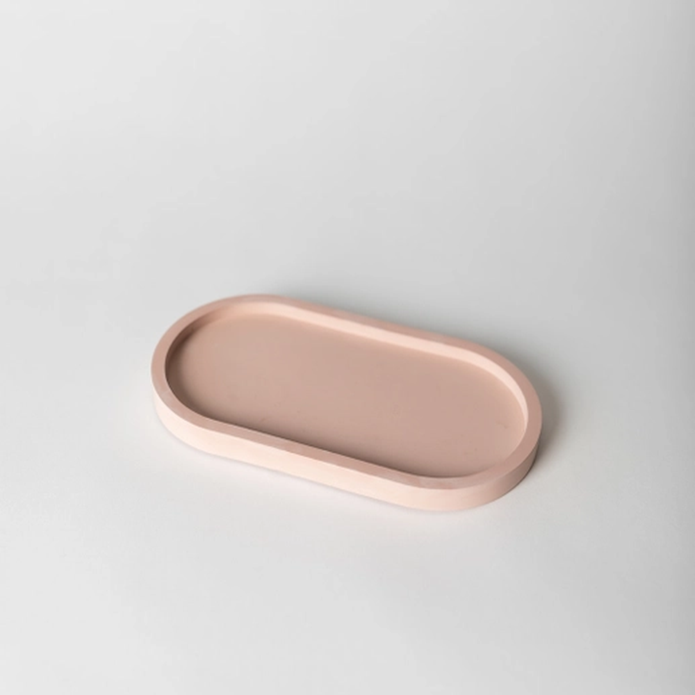 Tenn Prarie Concrete Tray | Colorful Base for Bottles, Candles, Palo Santo