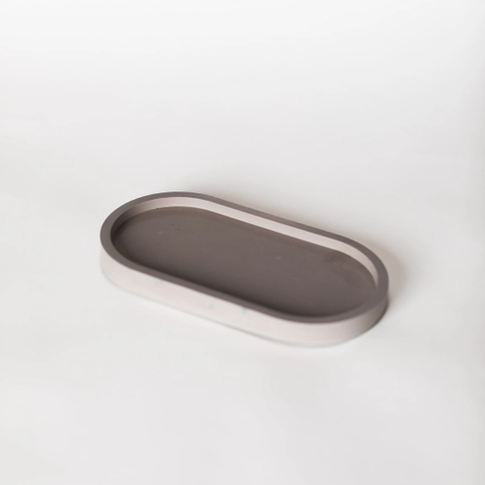 Tenn Prarie Concrete Tray | Colorful Base for Bottles, Candles, Palo Santo