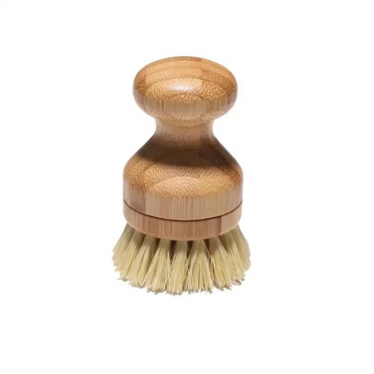 Natural Bamboo Pot & Dish Brush with Replaceable Head