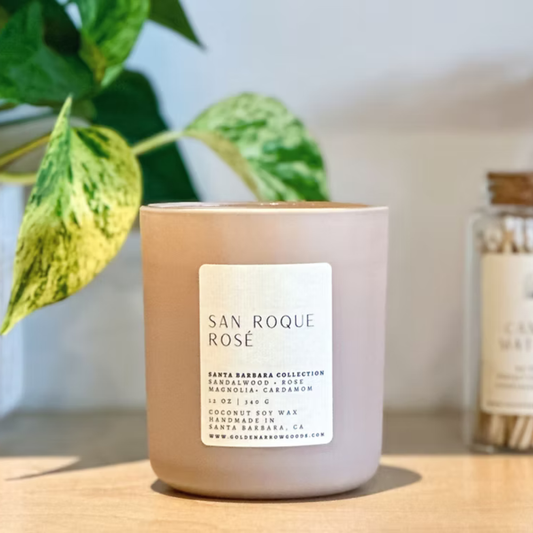 San Roque Rose Candle