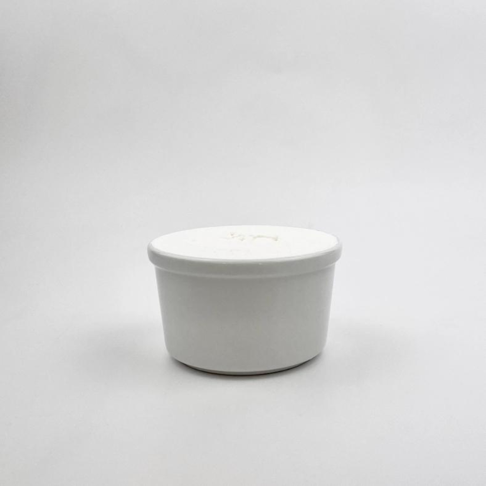 Solid Dish Soap in White Ceramic Bowl