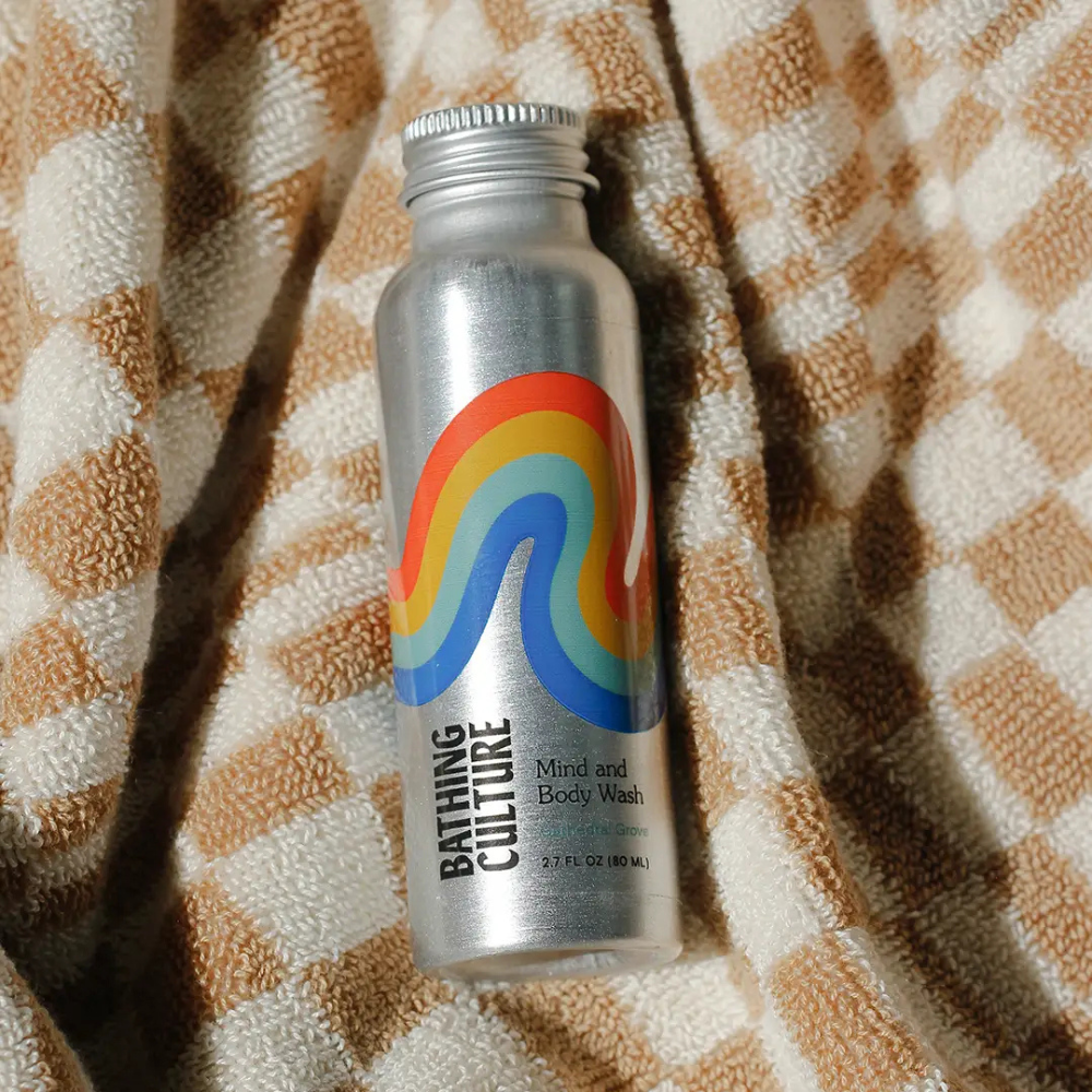 Bathing Culture: Mind and Body Wash - 2.7 oz Travel Size Aluminum Bottle