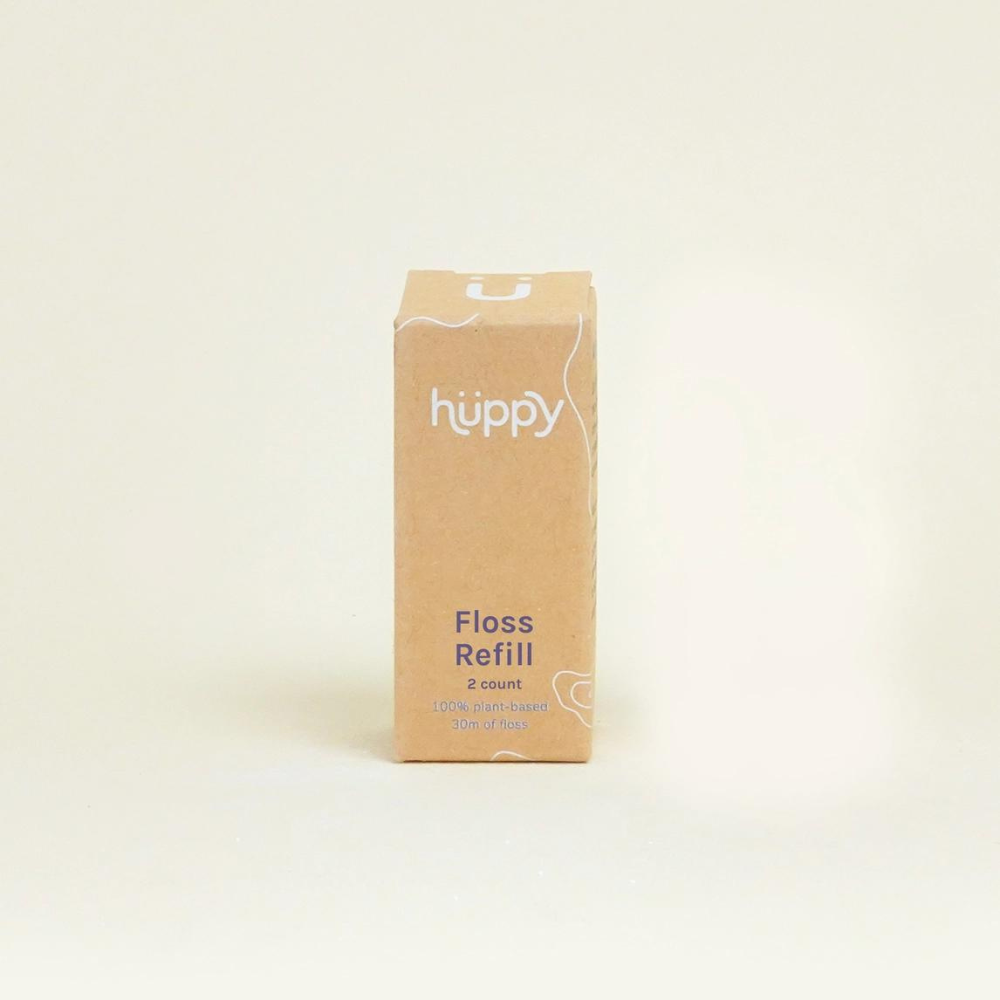 Huppy Vegan Dental Floss Refill 2-Pack